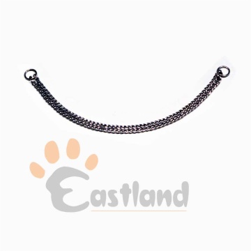 Dog Chains:Deluxe double row chains with welded over-sized steel rings
