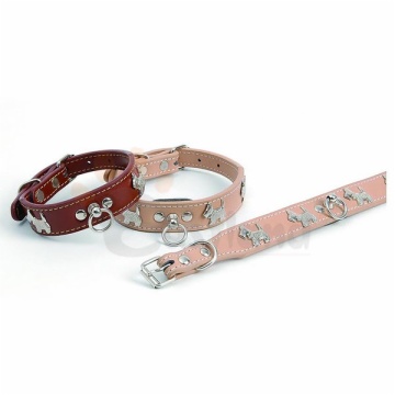 Leather collar, with 
