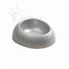 Bowl w/holder, silver grey