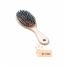 Dog brush with wild boar, wooden handle