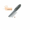 Metal comb, with soft rubber handle