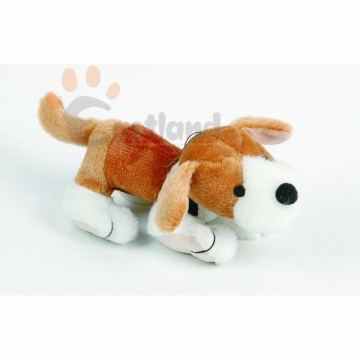 Plush toy with tennisball and squeaker