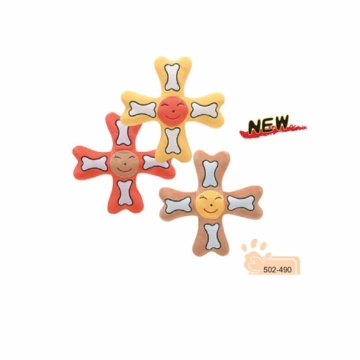 Plush smiling cross toy