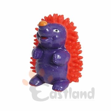 Vinyl dog toy - hedgehogs