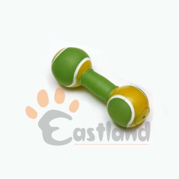 Vinyl dog toys - dumbbell