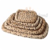 Extra soft dog crate bed, with paw / bone imprints