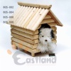 Wooden dog house, easily assembled
