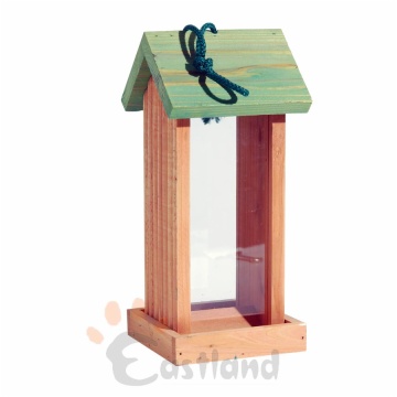 Bird feeder in wood