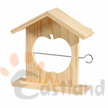 Bird feeder - fruit holders, natural wood