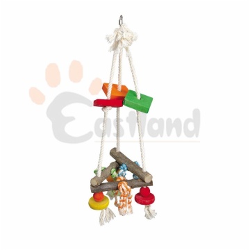 Swing, hanging triangular, cotton rope