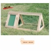 Wooden triangular hutch , collapsible