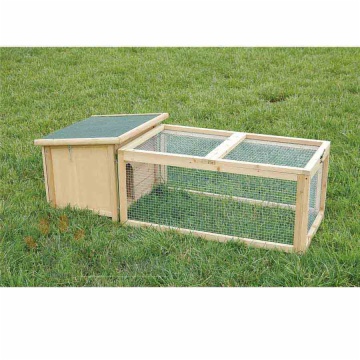 Wooden rabbit hutch in set