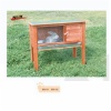 wooden rabbit hutch