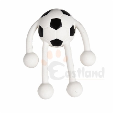 Latex toy - sport balls with 4 feet, with fibre filled
