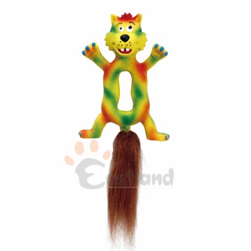 Latex toy - long tail animals, colorful