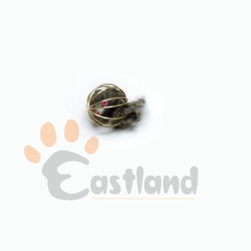 Wire ball with fur mouse