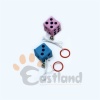 Sponge cat toys with strings and bells