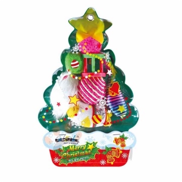 Cat toys in set packing - Christmas Tree bag