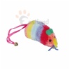 Plush cat toy, rainbow, with catnip