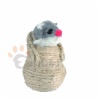 Cat toy made of natural sisal / fur