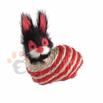 Cat toy made of colored sisal / fur