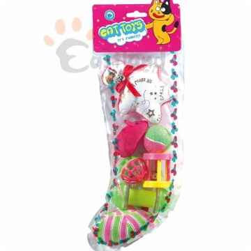 Cat toys in set (7 toys) - X'mas stocking